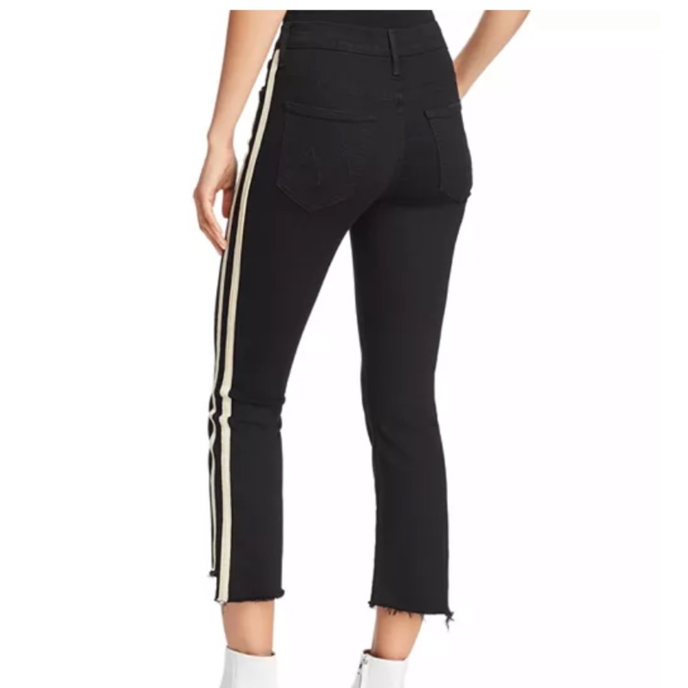 Mother High-Rise Crop Stripe Jeans - Picture 2 of 4